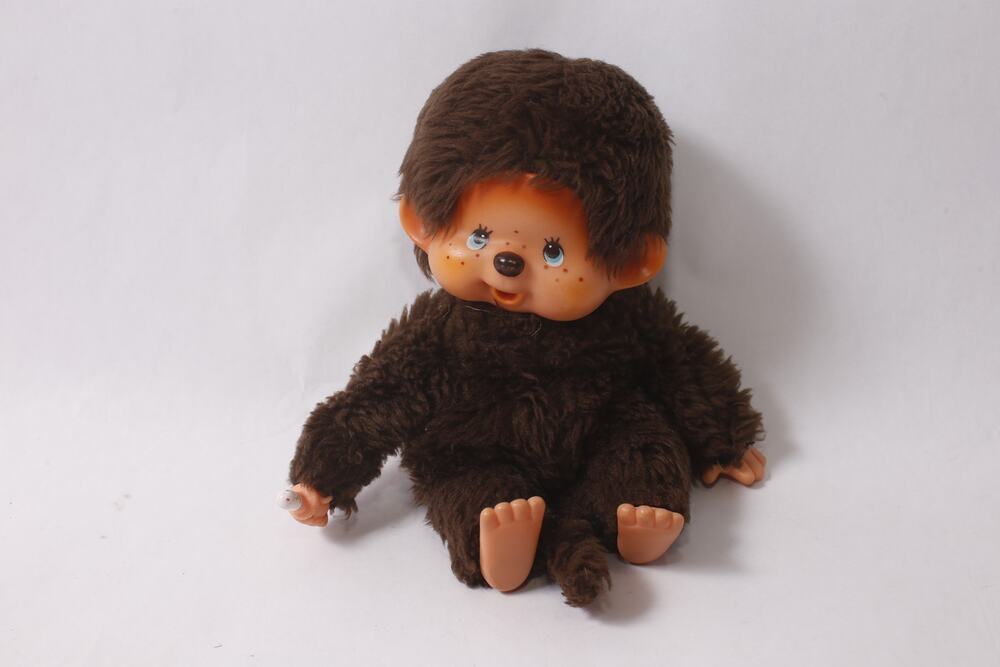 1970s Japan Sekiguchi Monchhichi Baby Monkey Plush Toy ~ 260730-WH 464